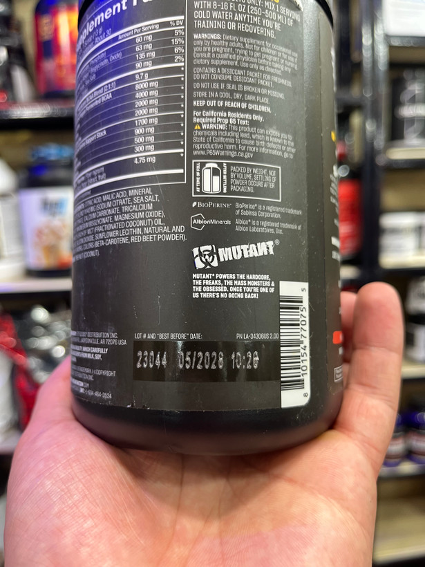 بی سی ای موتانت هاردکور BCAA طرح جدید طعم دار ۳۹۰ گرم اورجینال ضمانت اصالت محصول